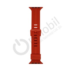 Apple Watch 45 Mm Akıllı Saat Kordonu Mt-72 TURUNCU