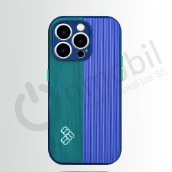 Iphone 14 Promax  Lost Silikon Çift Renkli Kılıf EKRU SİYAH