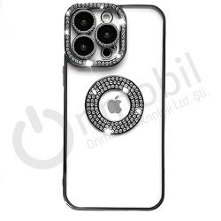 Iphone 13 Pro Taşlı Seffaf Kılıf SİYAH